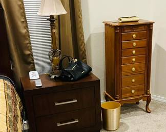 Endtable and Jewelry Armoire.