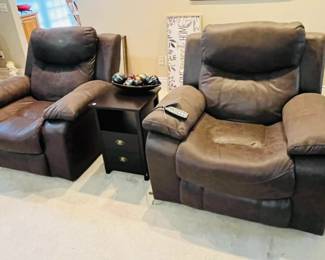 Power Recliners with heat & massage.