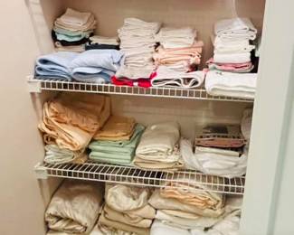 Linen Closet full of nice linens.