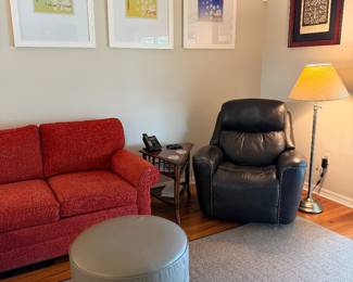 Leather recliner 