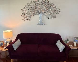 Purple sofa