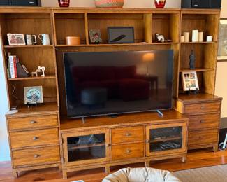 3 piece wood wall unit