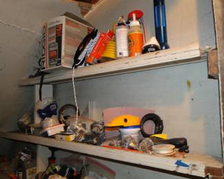 Tools garage basement items