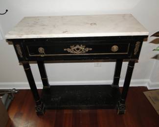 Marble top side table