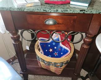 Marble top Wine rack