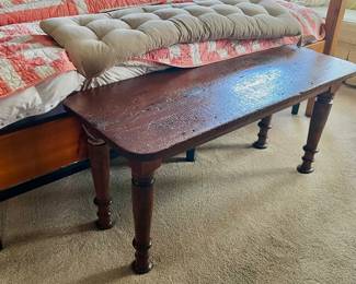 Primitive pine bench