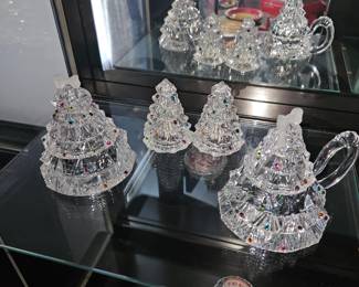 Lenox crystal creamer sugar and S.&P.