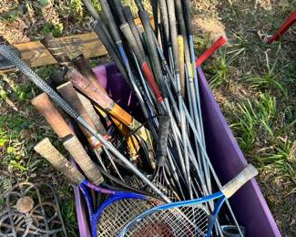 Golf clubs and rackets