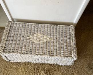 Outside of wicker Trunk