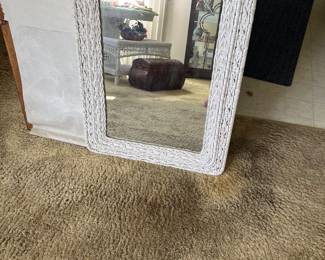 Wicker Mirror