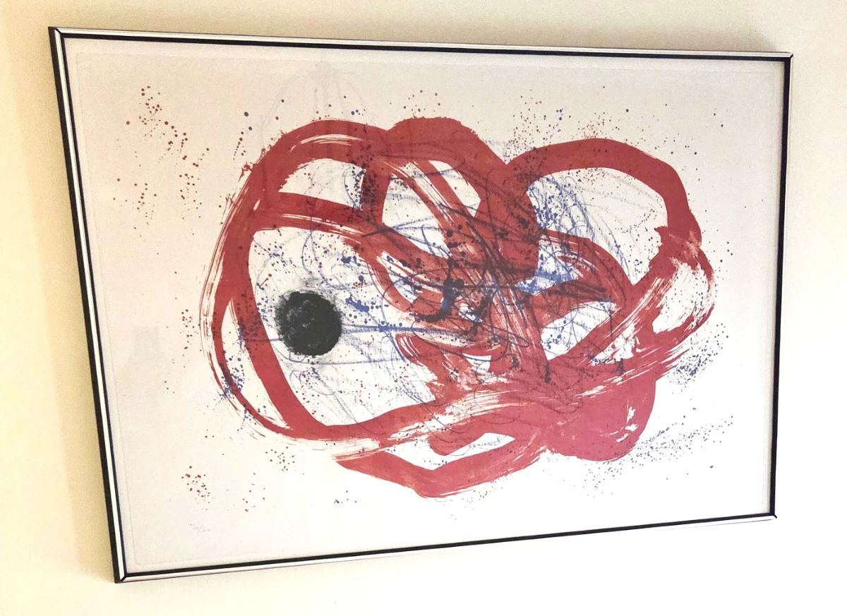 Joan Miro, Signed and numbered limited edition Mid Century Abstract lithograph