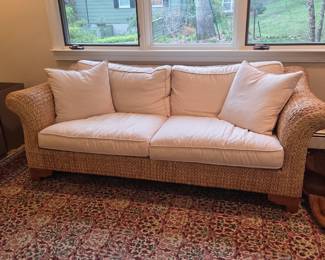 Great wicker frame sofa