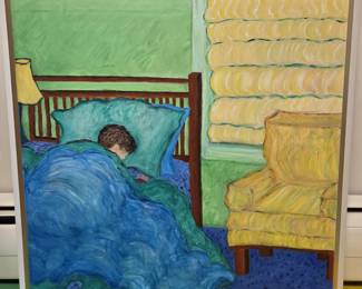 "Sleepy Boy"  30” x30 (plus frame)