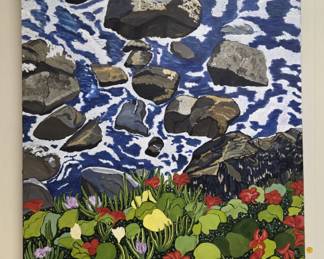 "Cliff walk #3"    30" x 48"