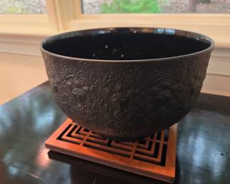  Rosenthal Studio Linie black bowl. Bjorn Winblad. 