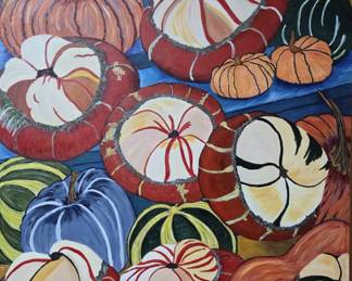 "CA Squash Harvest"  30" x 40"