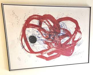 Joan Miro, Signed and numbered limited edition Mid Century Abstract lithograph