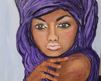 "Woman in Purple" 16" x 20"