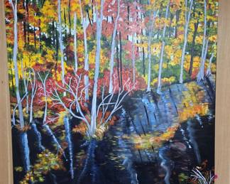 "Audubon Autumn" 36" x 36"