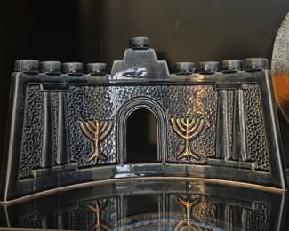 Unusual menorah