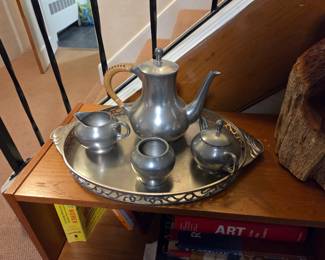 Pewter teaset