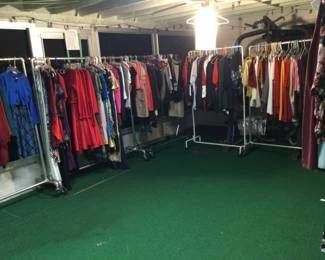 lots of Ladies clothing , dresses, pants, tops, jackets, etc.