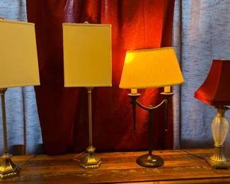 assorted lamps 