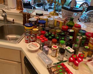 Spices, pantry items etc
