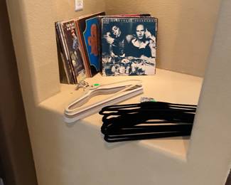 Records and hangers