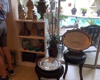 Decor, vintage chair, vintage ottoman, and more