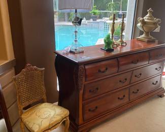 Dresser and vintage chair