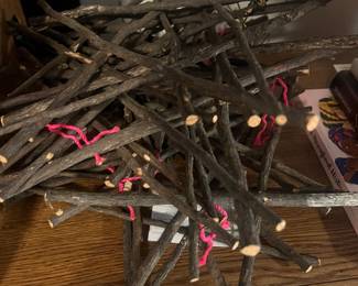 Wooden star ornaments