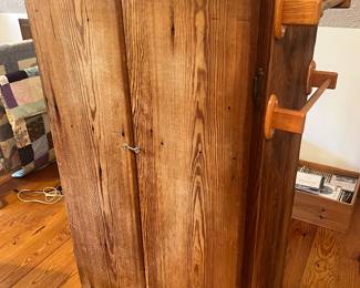 Wooden cabinet with shelves