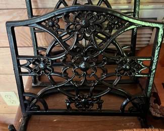 Wrought iron book holder 