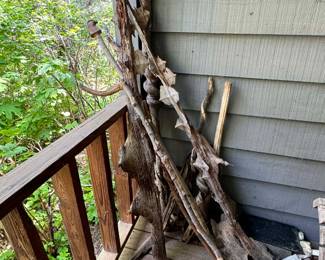 Wooden walking sticks 