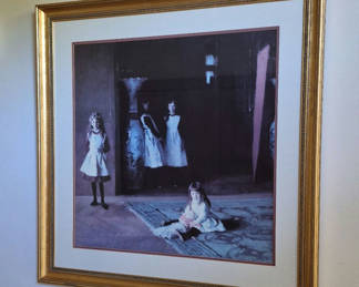 Lot 11: Large Framed Art Print – “Daughters of Edward Darley Boit” After John Singer Sargent