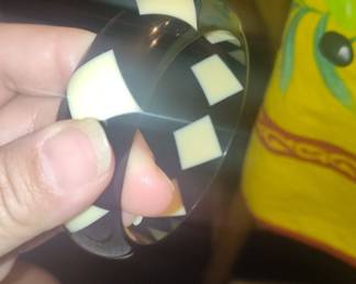 Bakelite Harlequin Bangle Bracelet