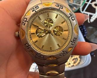 TechnoMarine Men's Chronograph Watch with Gold-Tone Accents