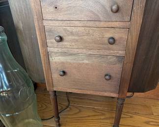 Antique Martha Washington Style Sewing Cabinet