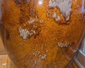 Mid-Century Modern Drip Glaze Ceramic Ginger Jar Table Lamp