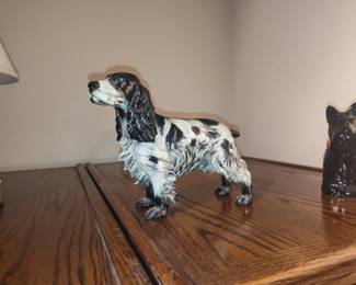 Porcelain English Springer Spaniel Figurine