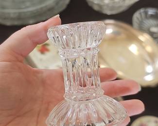 Mikasa Jubilation Fluted Crystal Candlestick Holder