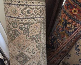 Assorted Rolled Rugs