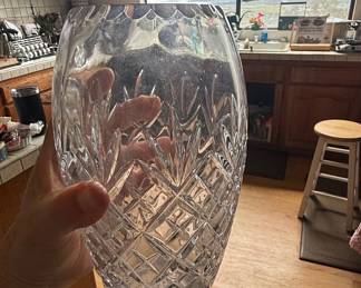 Cut Crystal Glass Vase