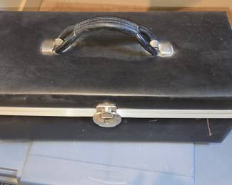 8-Track Tape Carrying Case with Tapes