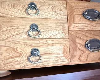 Oak Dresser with Ring Pull Hardware