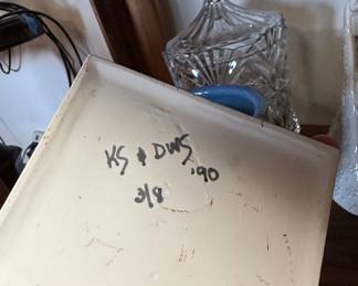 Ceramic Elephant Figurine - "Have" Kitchen Scene with Child