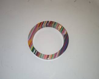 Sobral Resin Stripe Bangle Bracelet