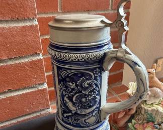 Gerz West Germany Beer Stein with Pewter Lid