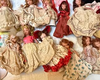 Collection of Vintage Nancy Ann Storybook Dolls
